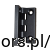 Kunststoff-Scharnier 102x79x10mm