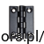 Kunststoff-Scharnier 102x79x10mm