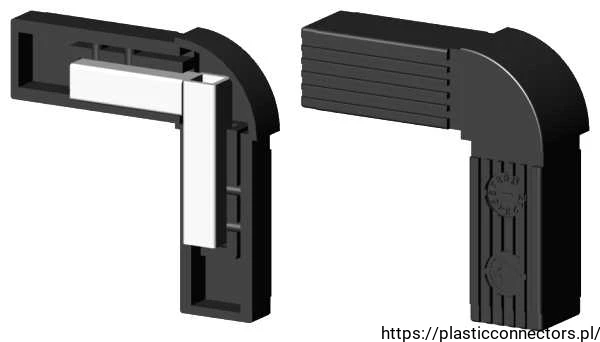 Abgerundeter Kunststoff-Verbinder  2D2 V30 MOC