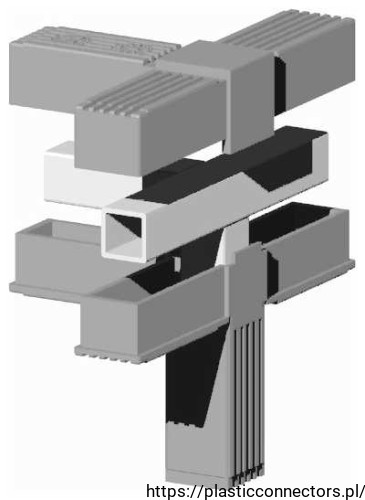 Kunststoff-Verbinder 3D4 V30 MS