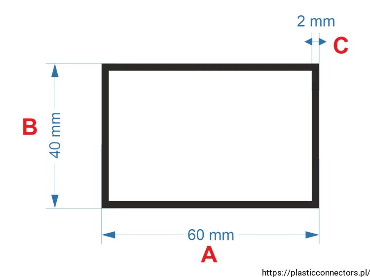 Aluminiumprofil Rechteckrohr Abmessungen 60x40mm.png