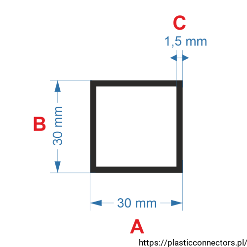 Aluminiumprofil quadratrohr 30x30x1,5.png