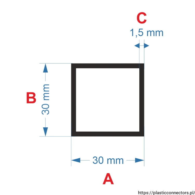 Aluminiumprofil quadratrohr 30x30x1,5.png