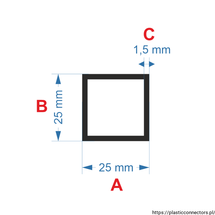 Aluminiumprofil quadratrohr 25x25x1,5.png