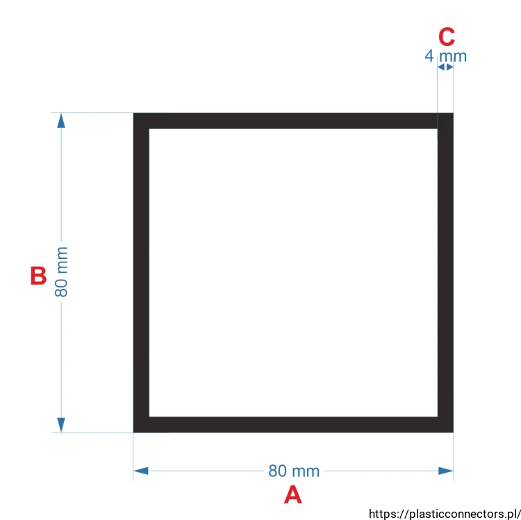 Aluminiumprofil quadratrohr 80x80x4.png