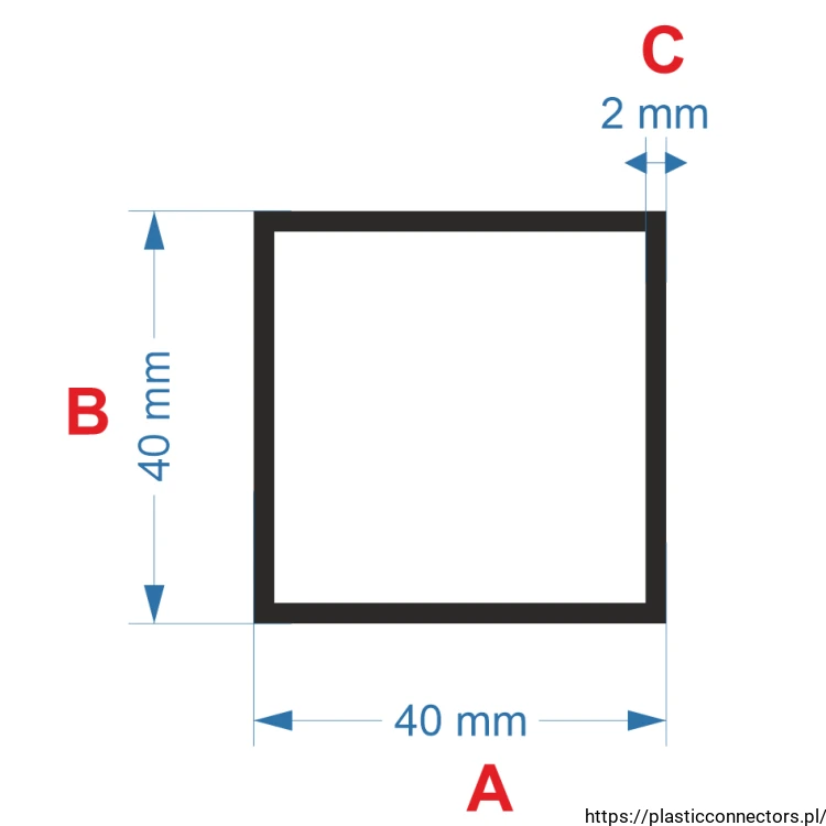 Aluminiumprofil quadratrohr 40x40x2.png