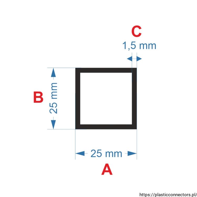 Aluminiumprofil quadratrohr 25x25x1,5.png